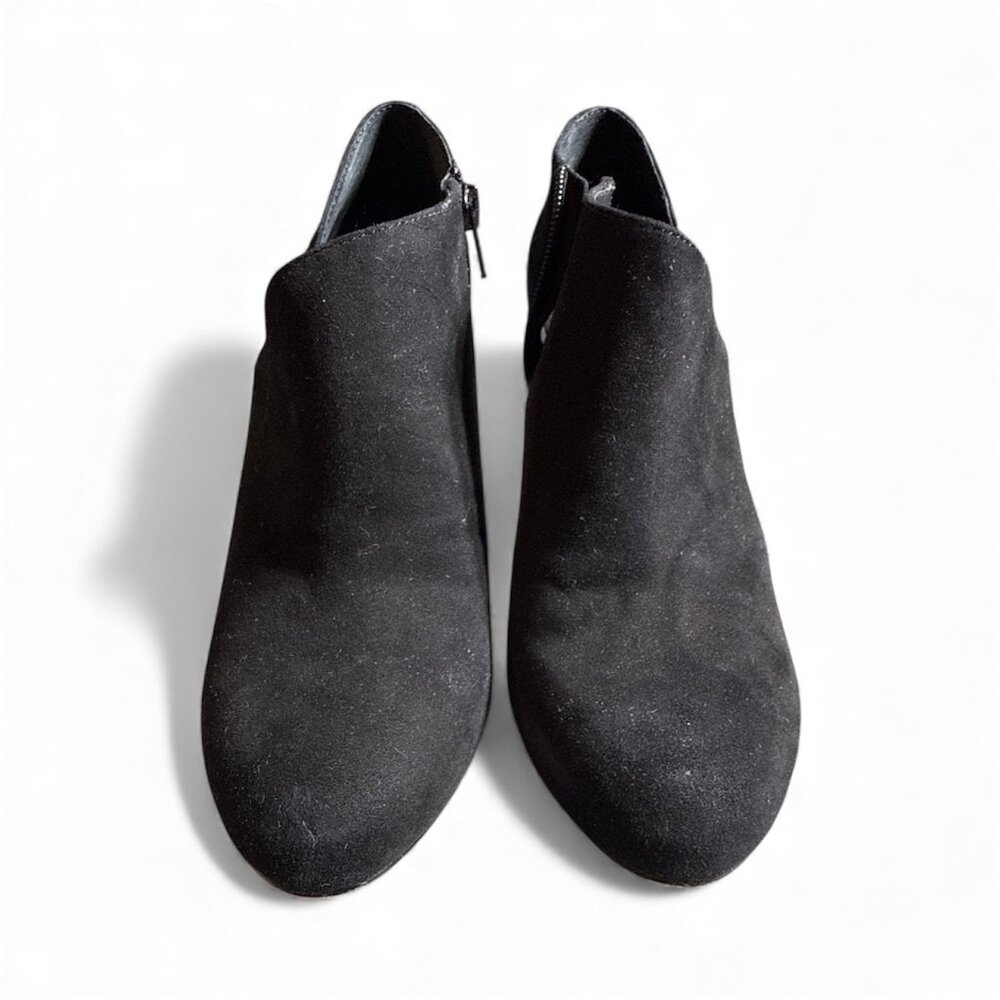 Sole Society Suede Ankle Booties Women’s 8M – Black Casual Boots